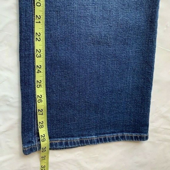 Levi's 515 Bootcut Jeans Womens 14S‎ (34x30) Stretch Dark Blue Denim Mid Rise - Picture 11 of 12